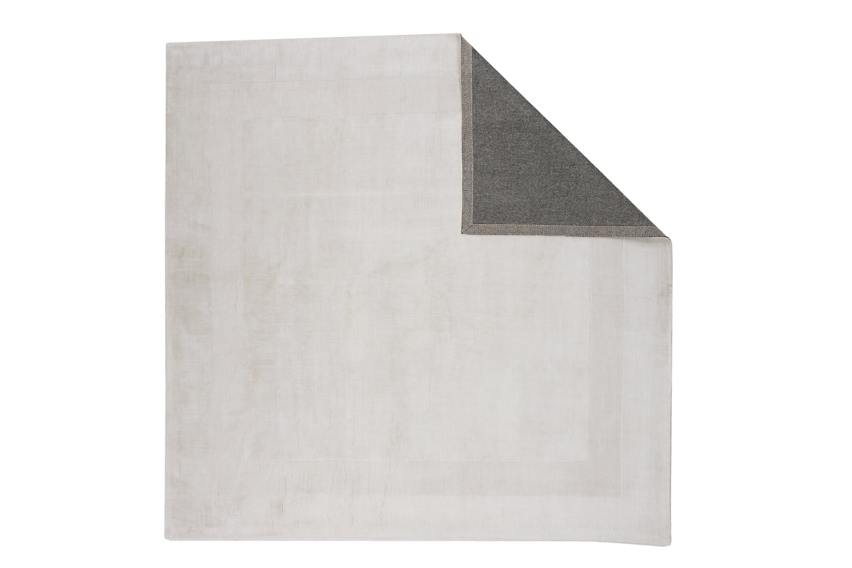 Boston Rechteckiger Teppich 240 x 240 Weiß