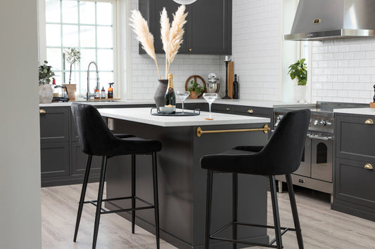 Plaza Barstuhl 2er-Pack Schwarz