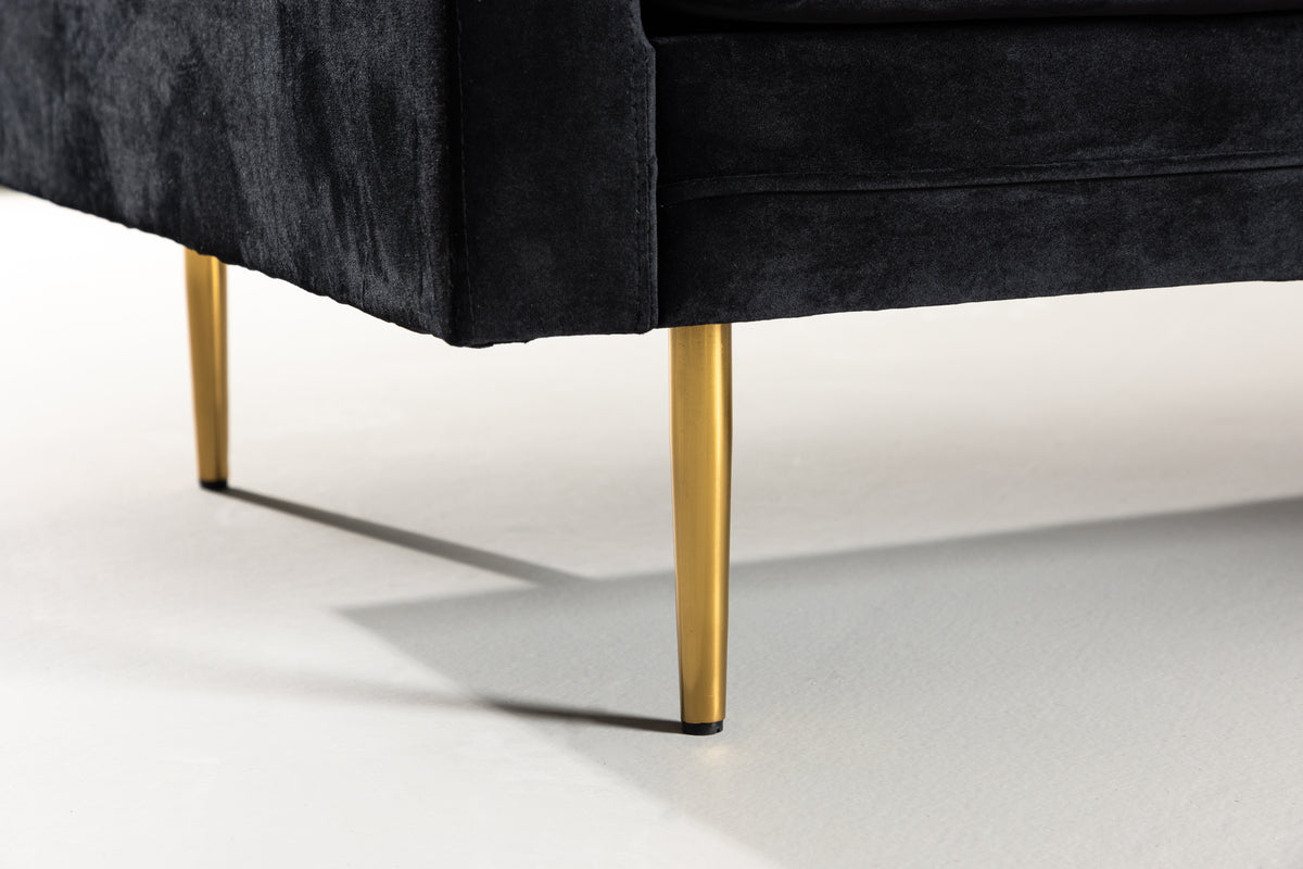 Boom 2-Sitzer-Sofa Schwarz