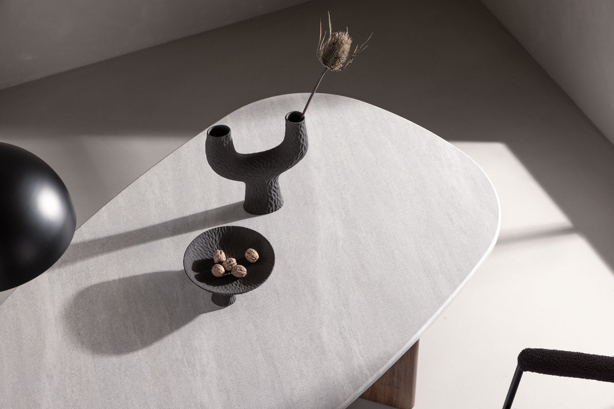 Grönvik Ovaler Esstisch 180 x 90 Hellgrau