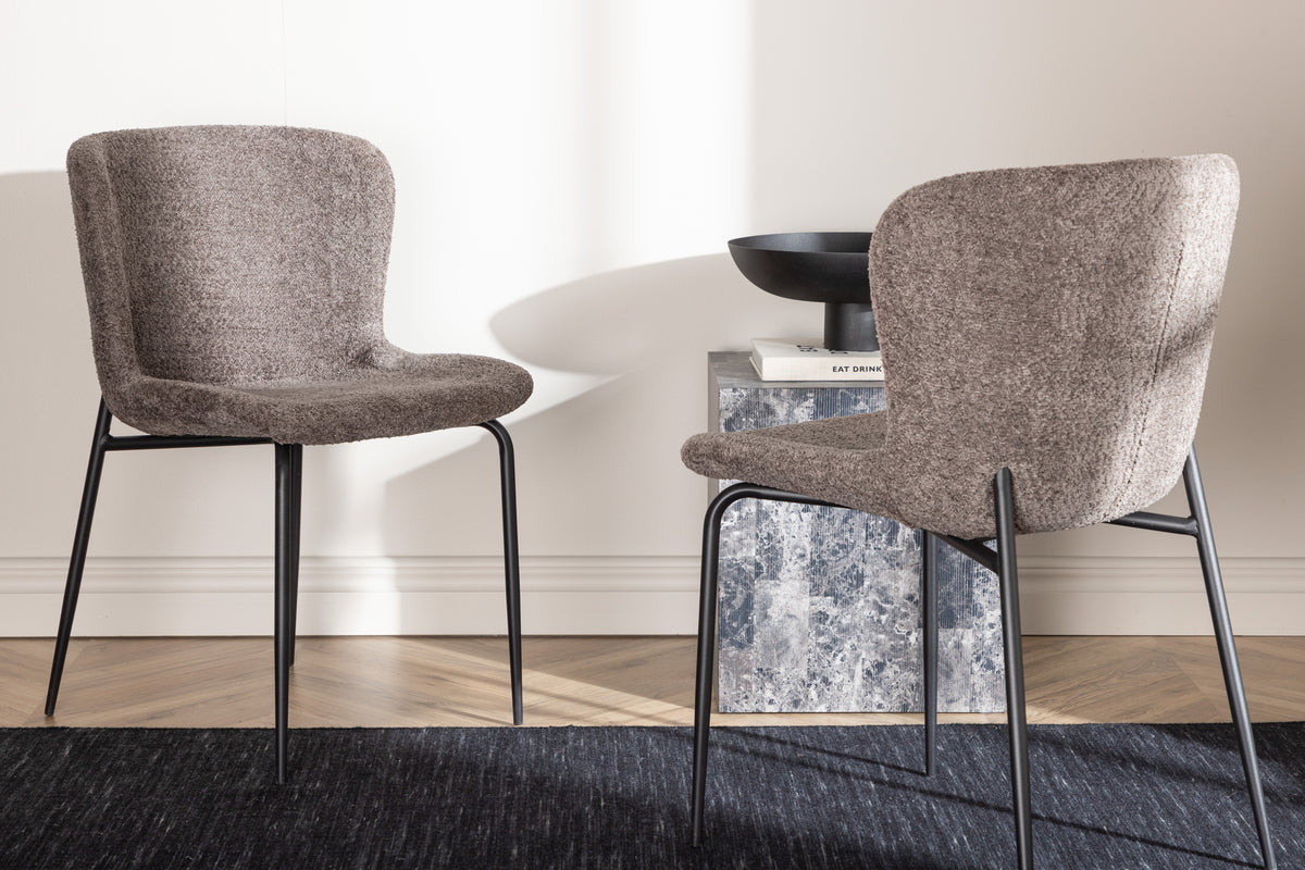 Modesto Esszimmerstuhl 2er-Pack Braun