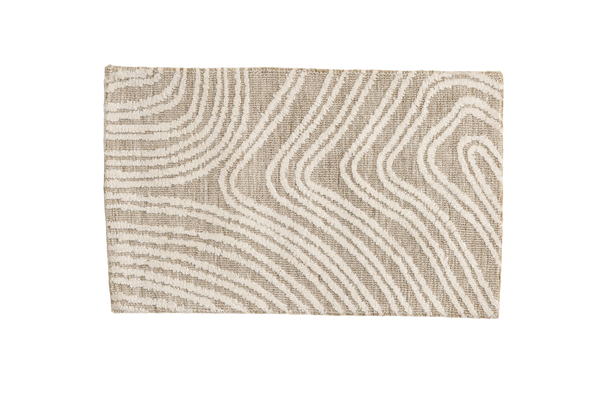 Vera Rechteckiger Teppich 80 x 50 Beige