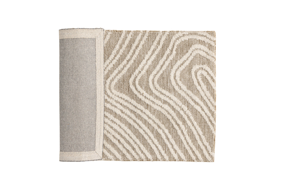 Vera Rechteckiger Teppich 80 x 50 Beige