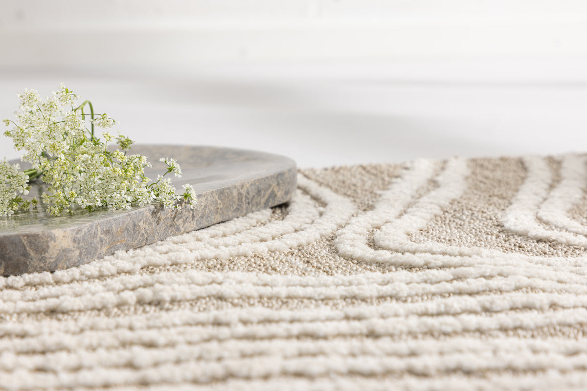 Vera Rechteckiger Teppich 80 x 50 Beige