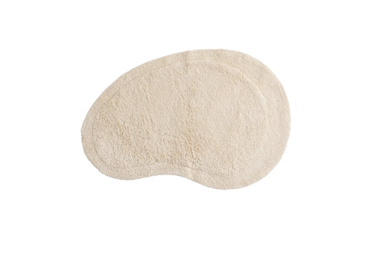 Ovaler Teppich Elvis, 85 x 60, Beige