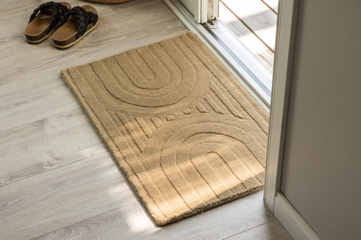 Nora Rechteckiger Teppich 80 x 50 Beige