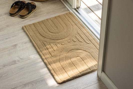 Nora Rechteckiger Teppich 80 x 50 Beige