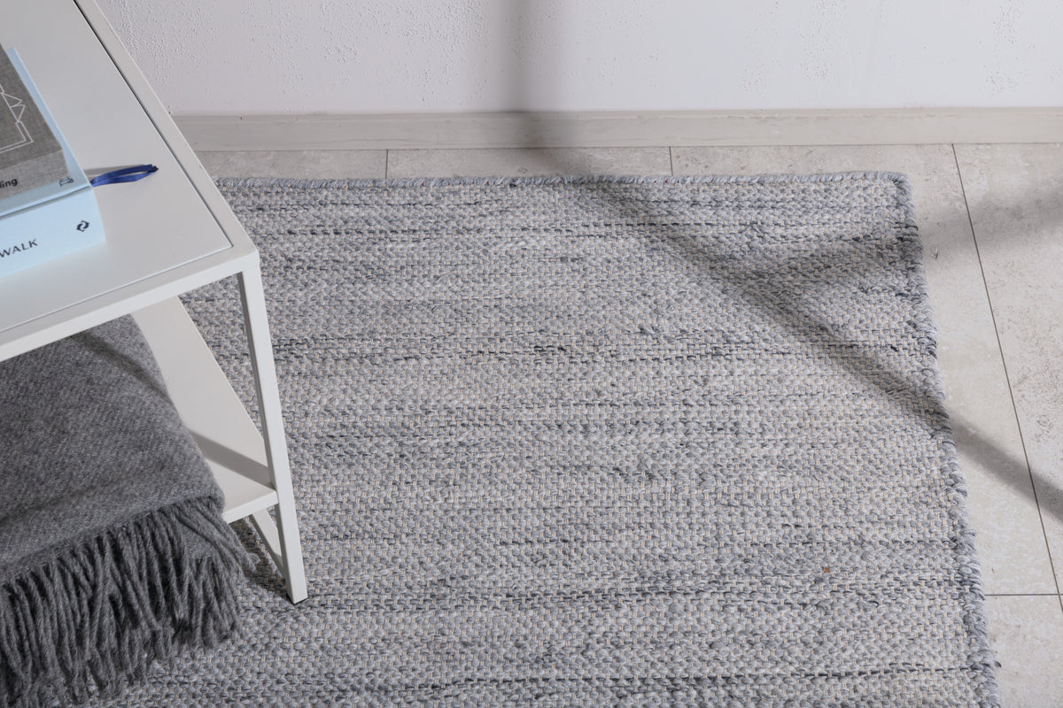 Devi Rechteckiger Teppich 302 x 201 Silber