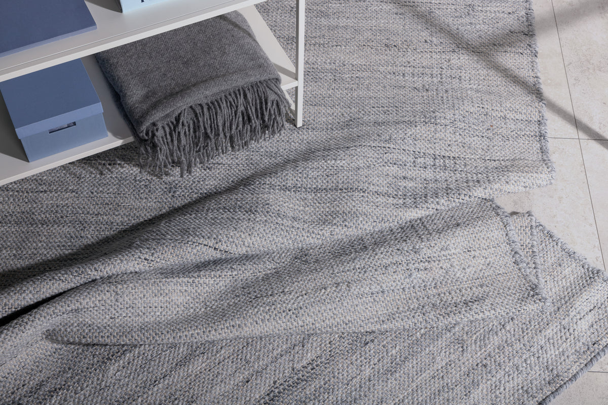 Devi Rechteckiger Teppich 302 x 201 Silber