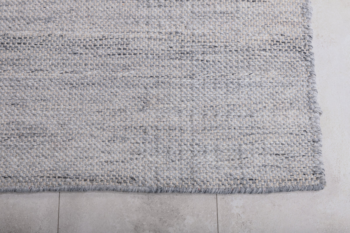 Devi Rechteckiger Teppich 302 x 201 Silber