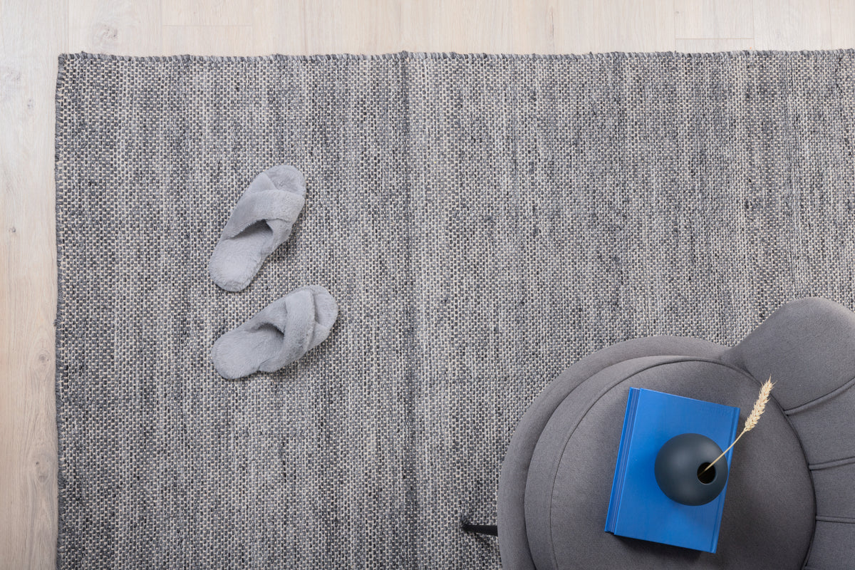 Devi Rechteckiger Teppich 300 x 200 Grau