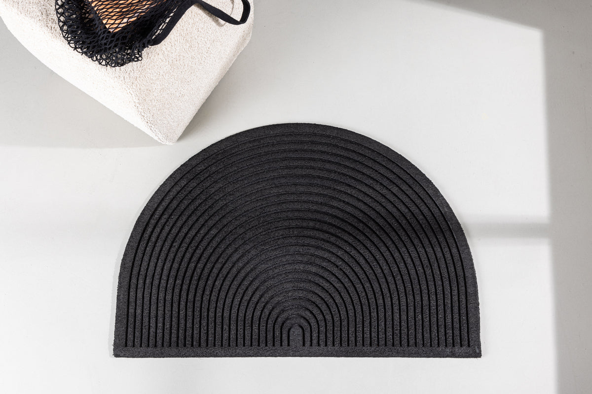 Teodor Rechteckiger Teppich 90 x 60 Schwarz