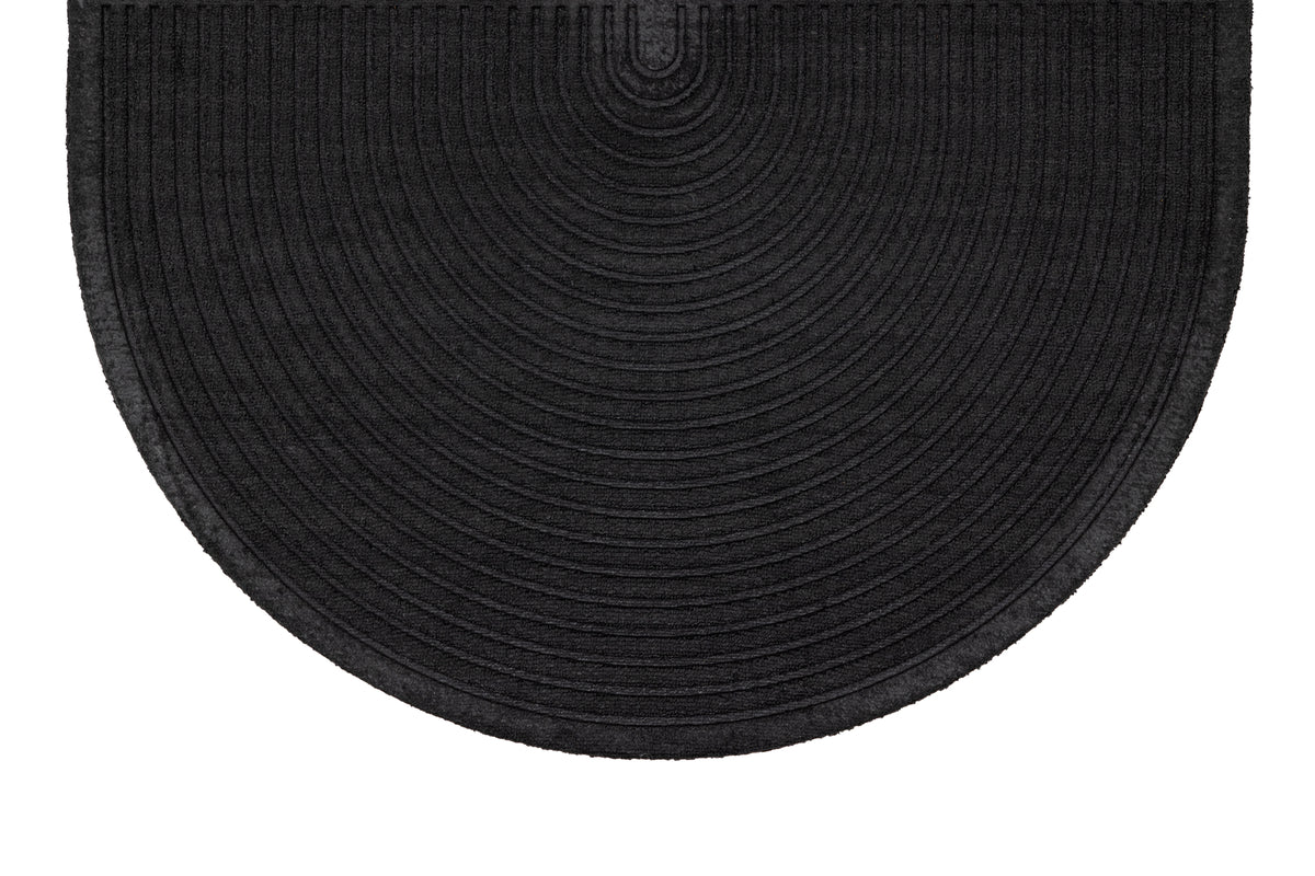 Teodor Rechteckiger Teppich 90 x 60 Schwarz