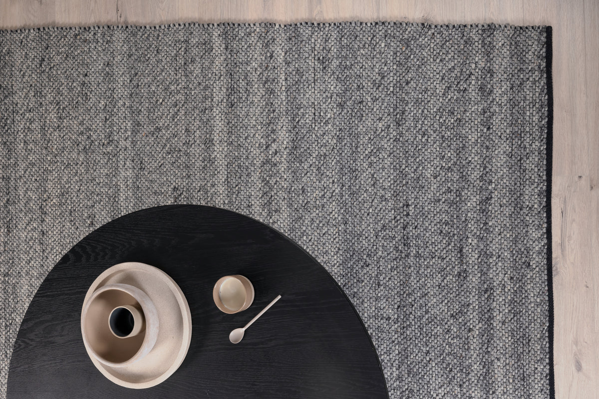 Ganga Rechteckiger Teppich 350 x 250 Silber