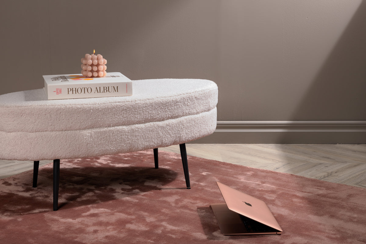 Rechteckiger Teppich Indra, 240 x 170, Altrosa