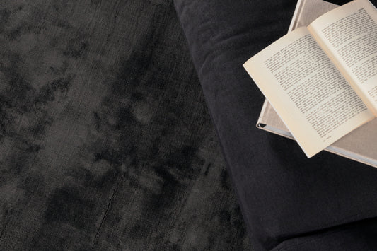 Indra Rechteckiger Teppich 350 x 250 Dunkelgrau