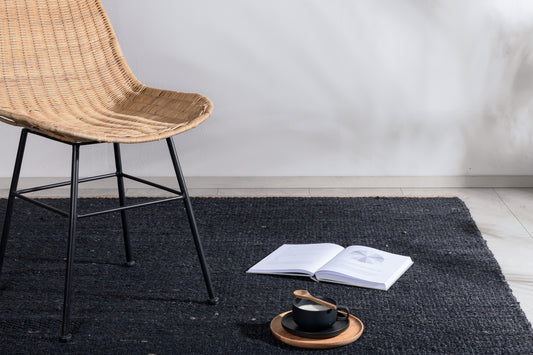 Kali Rechteckiger Teppich 240 x 170 Schwarz