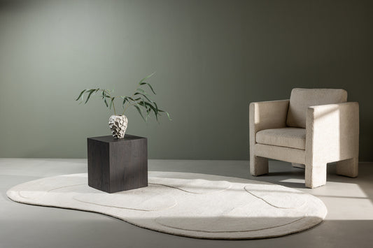 Enard Ovaler Teppich 290 x 175 Weiß