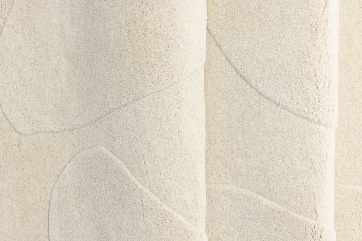 Enard Ovaler Teppich 290 x 175 Weiß