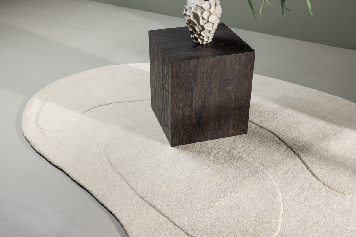 Enard Ovaler Teppich 290 x 175 Weiß