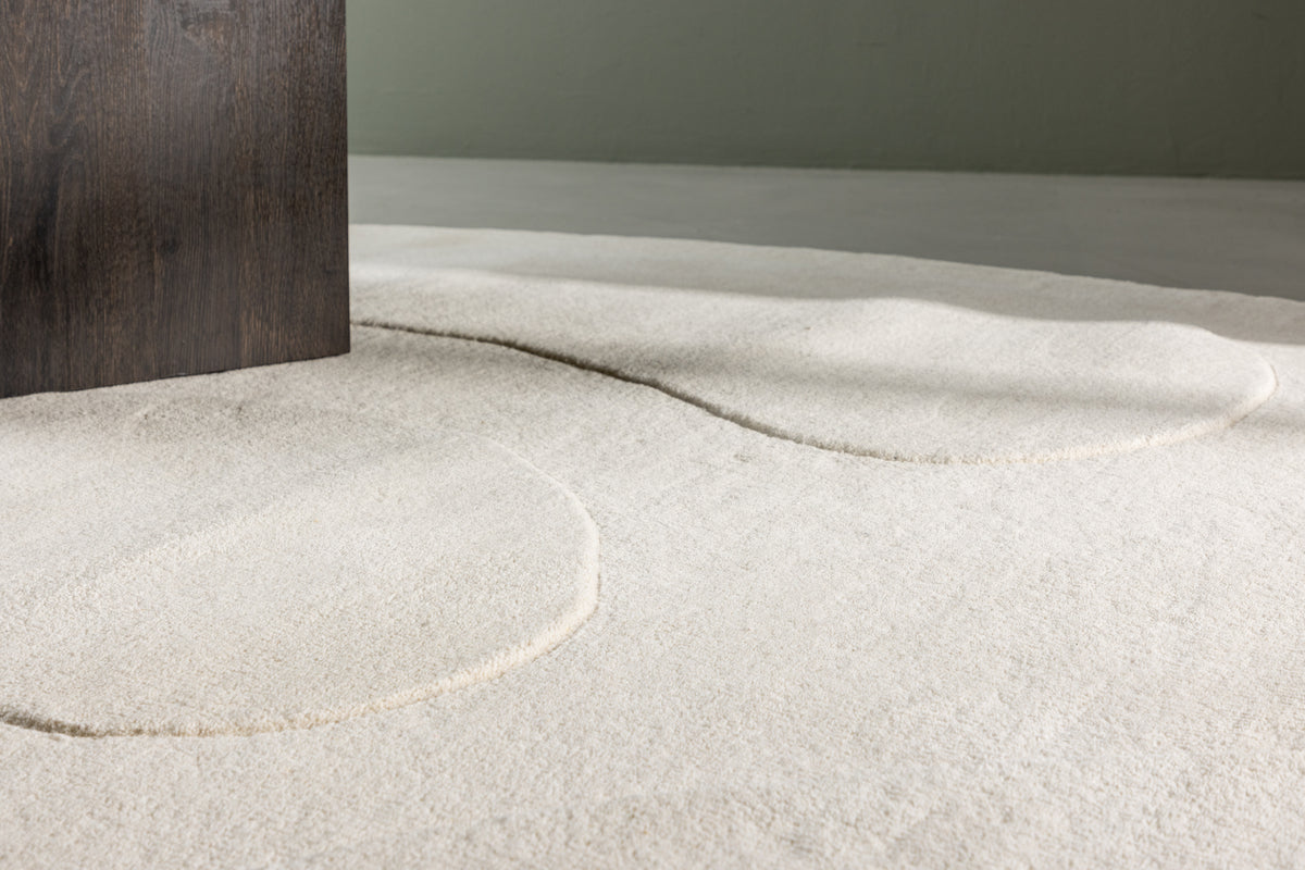 Enard Ovaler Teppich 290 x 175 Weiß