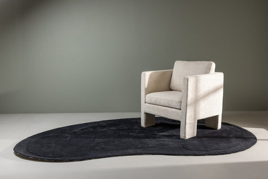 Enard Ovaler Teppich 290 x 175 Schwarz