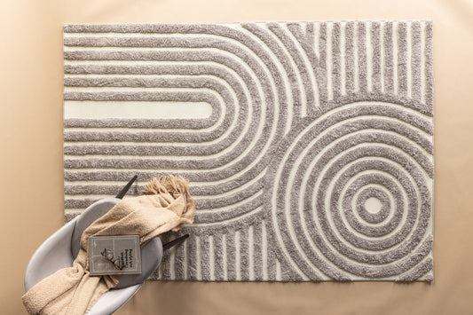 Nikita Rechteckiger Teppich 290 x 200 Grau