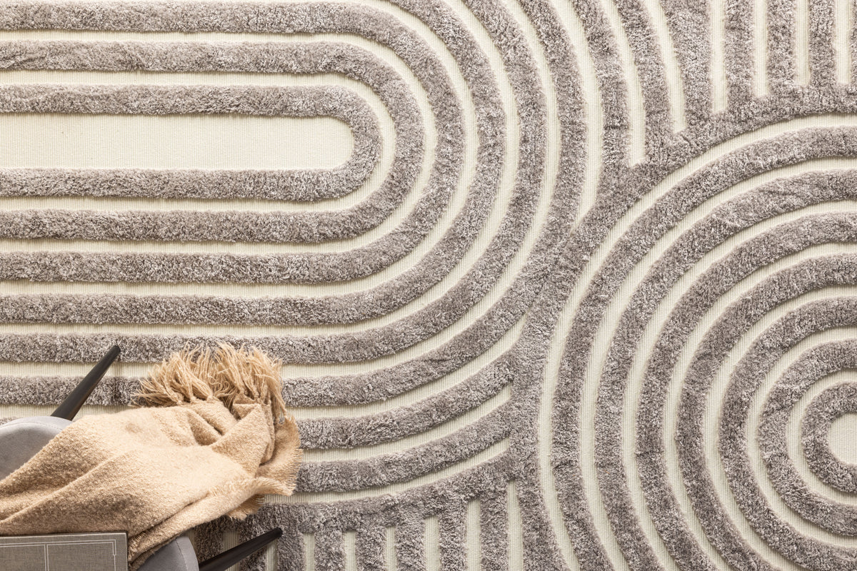 Nikita Rechteckiger Teppich 290 x 200 Grau