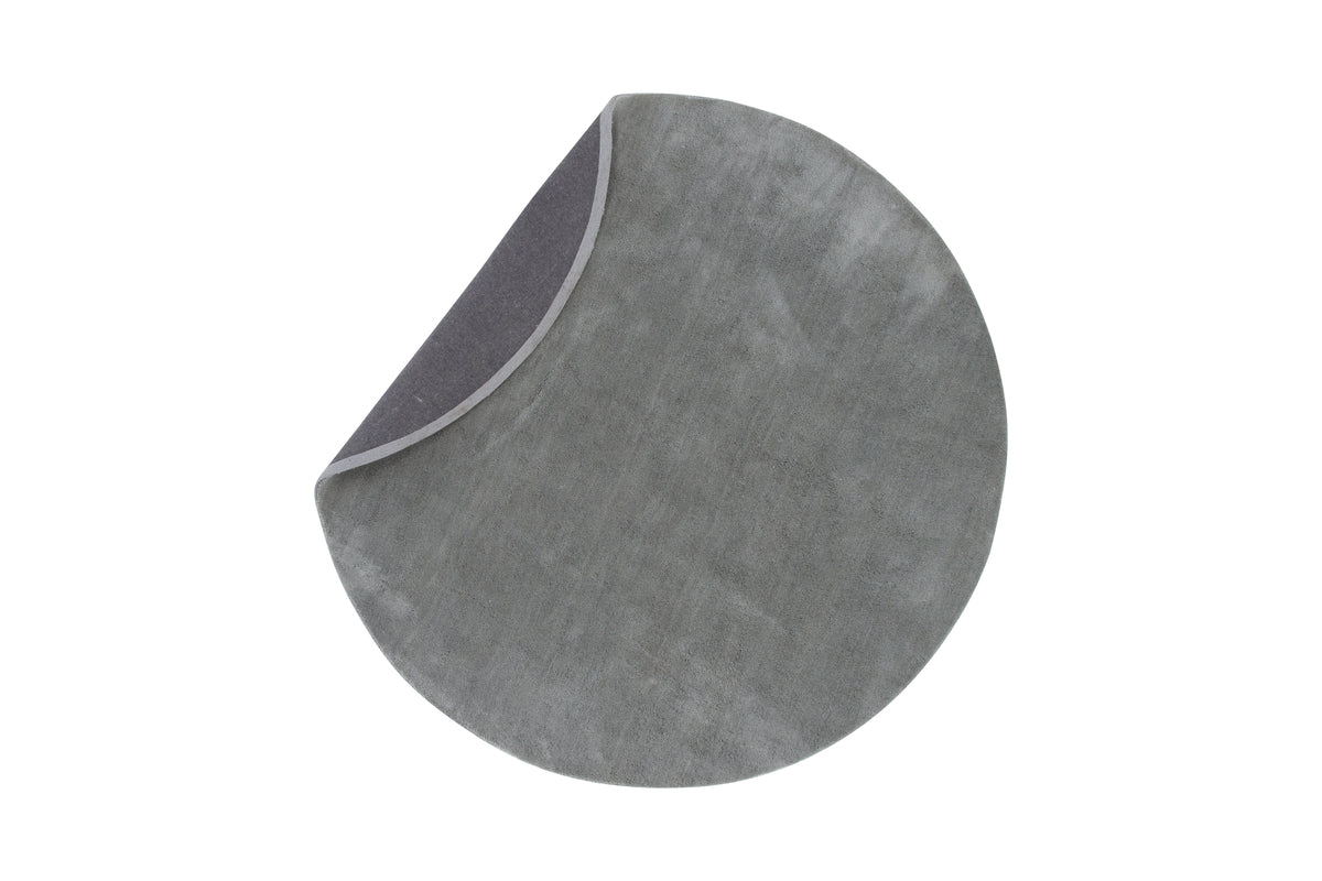 Undra Runder Teppich 200 cm Silber