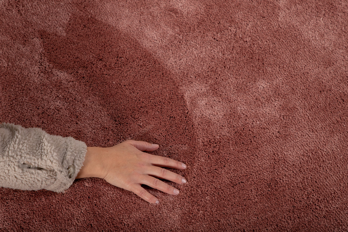 Undra Runder Teppich 200 cm Rosa