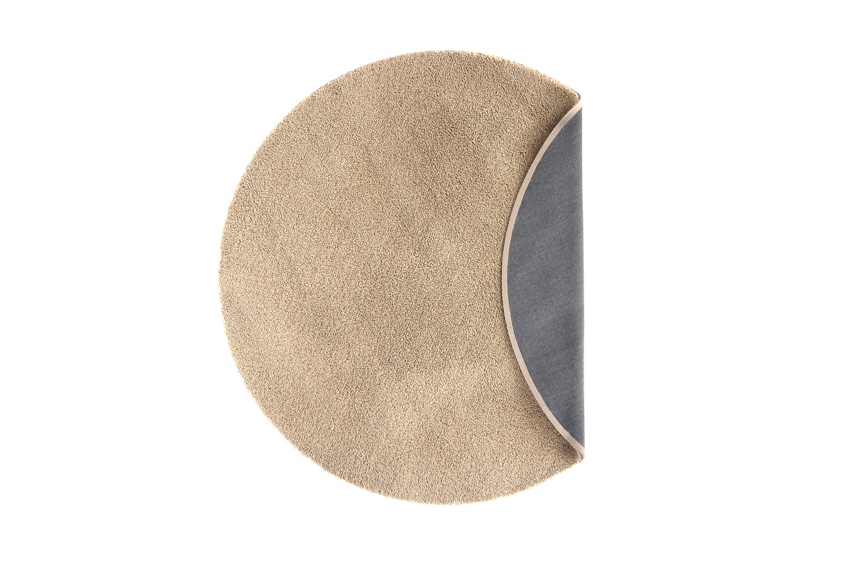 Teddy Runder Teppich 200 cm Beige