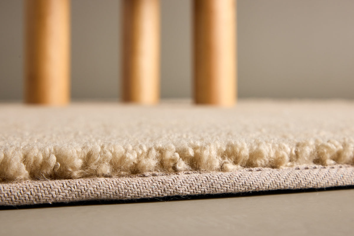 Teddy Runder Teppich 200 cm Beige