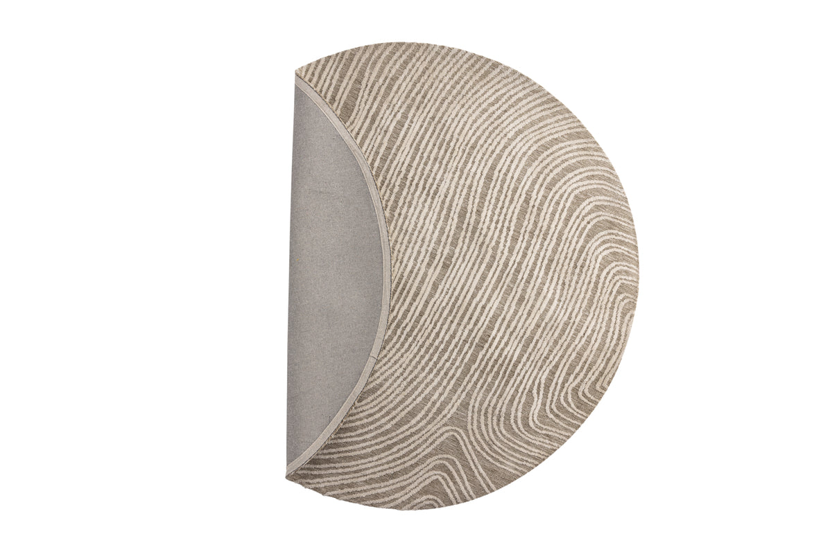 Melle Runder Teppich 200 cm Beige