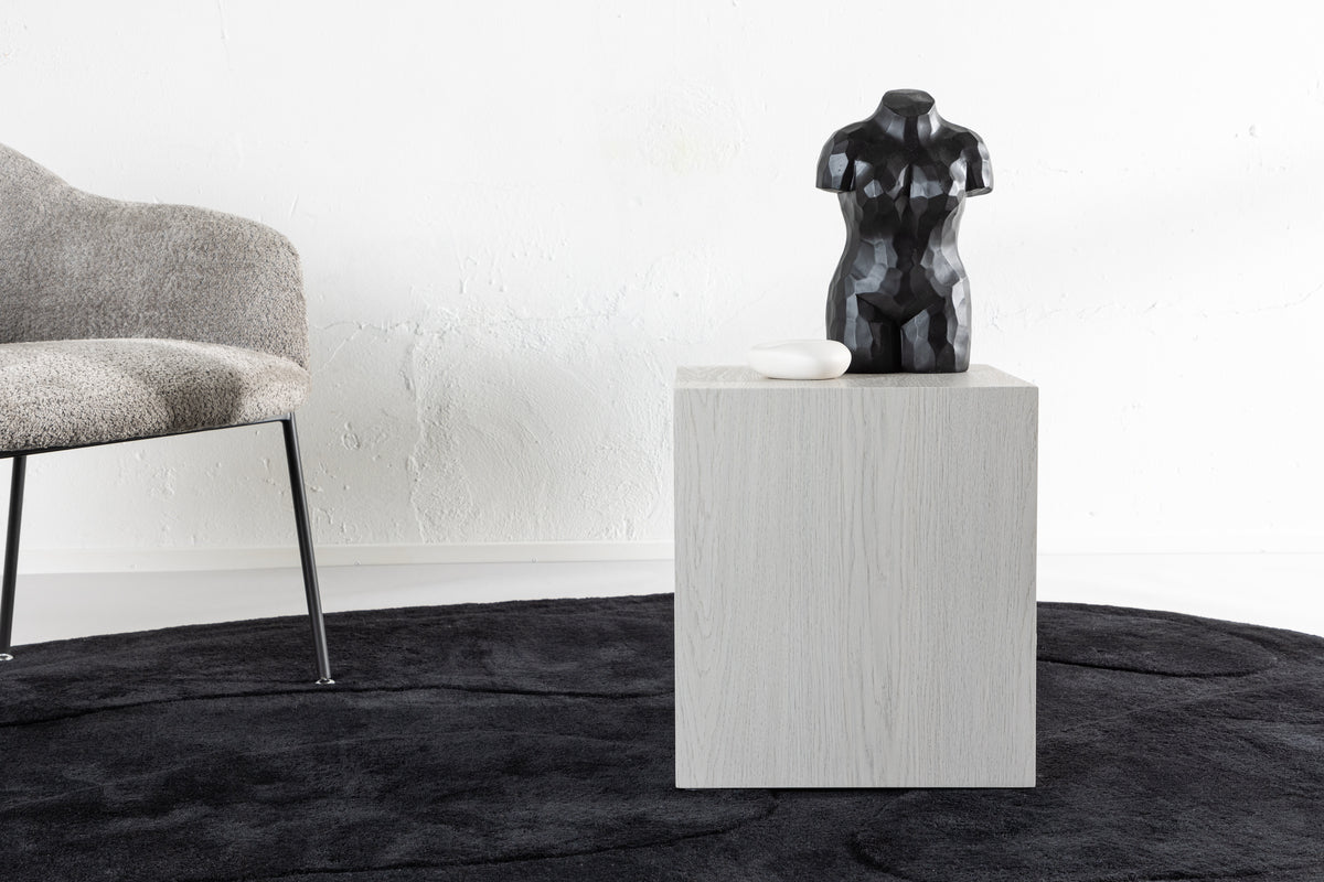 York Couchtisch Beistelltisch 40 x 40 Weiß getüncht