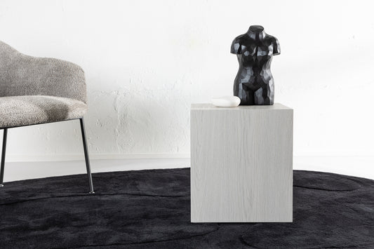 York Couchtisch Beistelltisch 40 x 40 Weiß getüncht