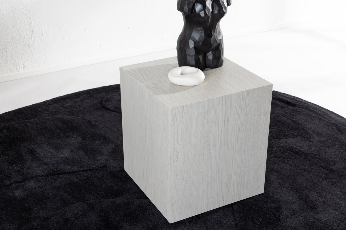 York Couchtisch Beistelltisch 40 x 40 Weiß getüncht