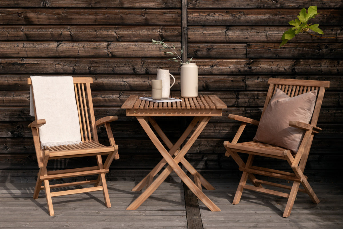 Ghana Cafétisch 70 x 70 Natur