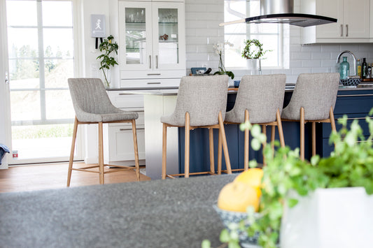 Plaza Barstuhl 2er-Pack Hellgrau