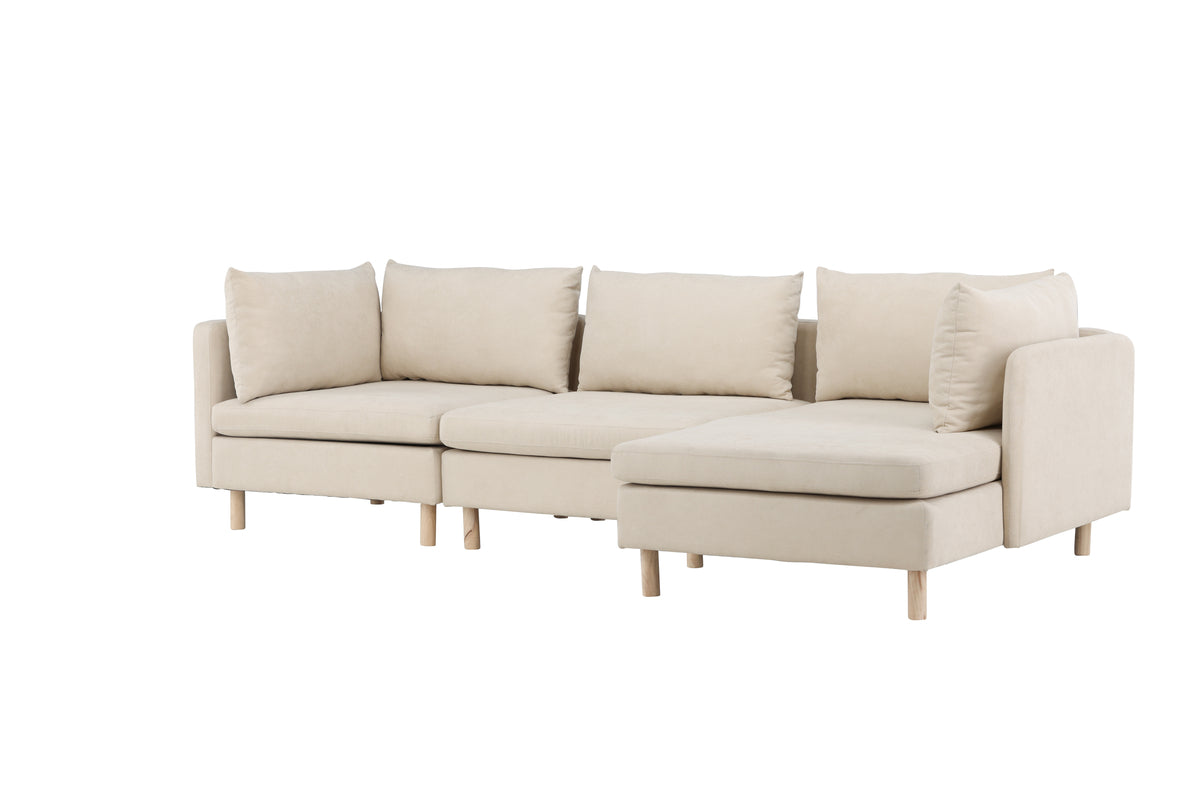Zero 3-Sitzer-Sofa Beige