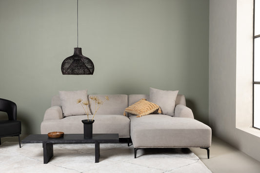 Viskan 3-Sitzer-Sofa Hellgrau