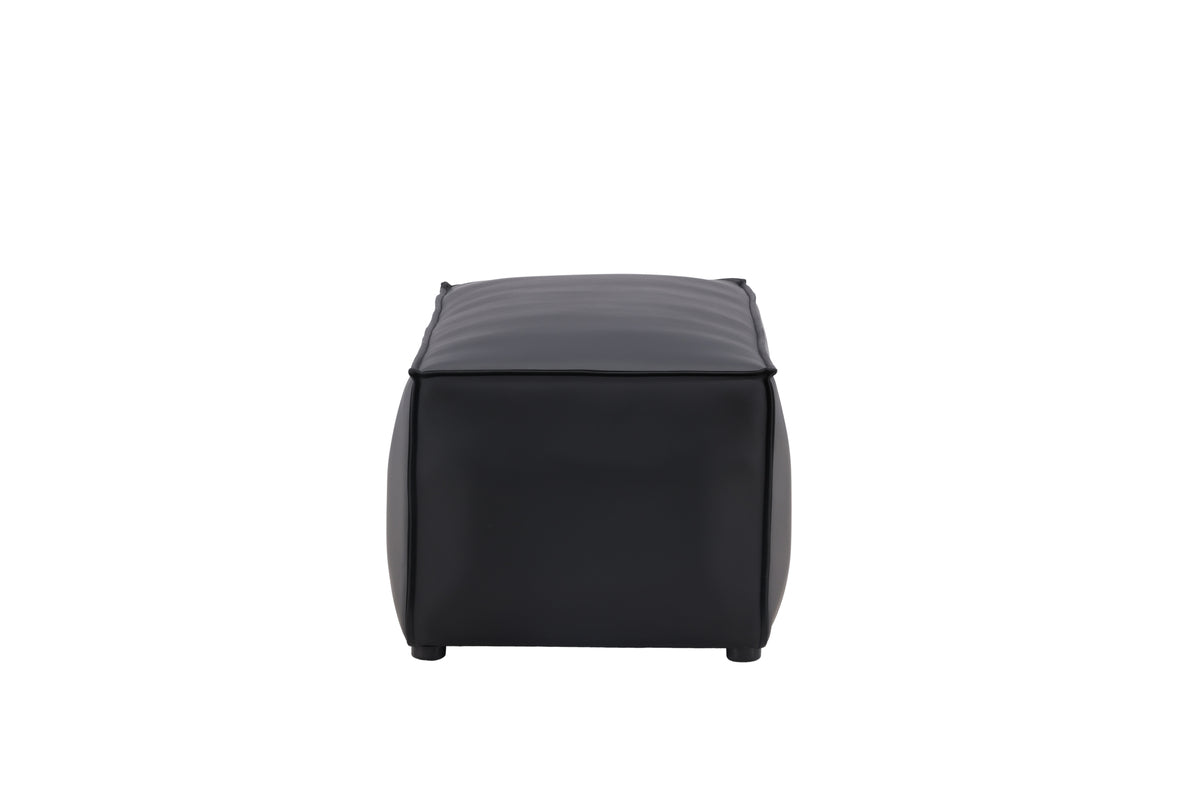 Palermo Pouf 119 x 47 x 59 Schwarz