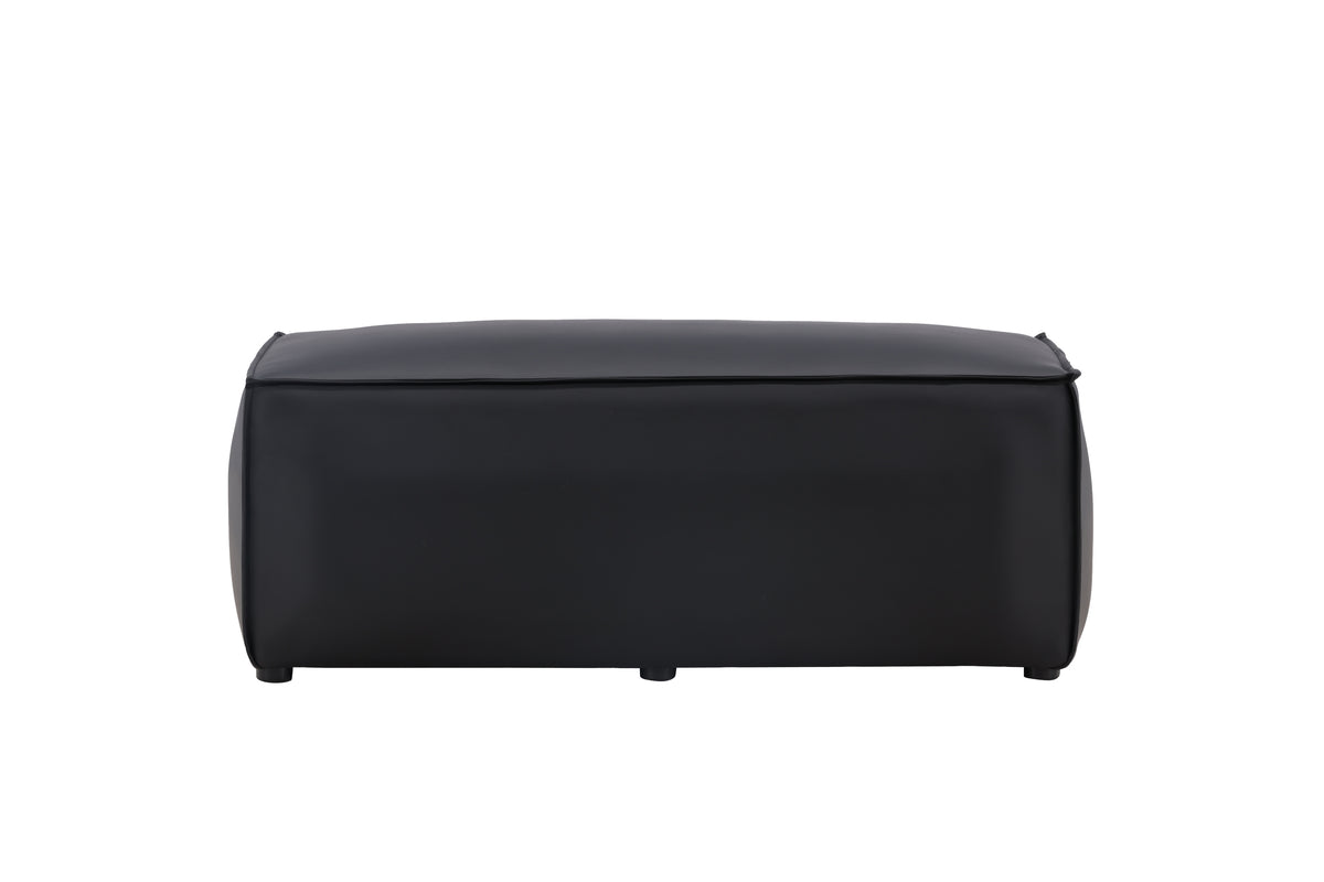 Palermo Pouf 119 x 47 x 59 Schwarz