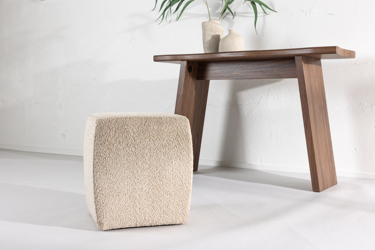 Sitzpuff Neapel Hocker 40 x 45 x 40 Beige