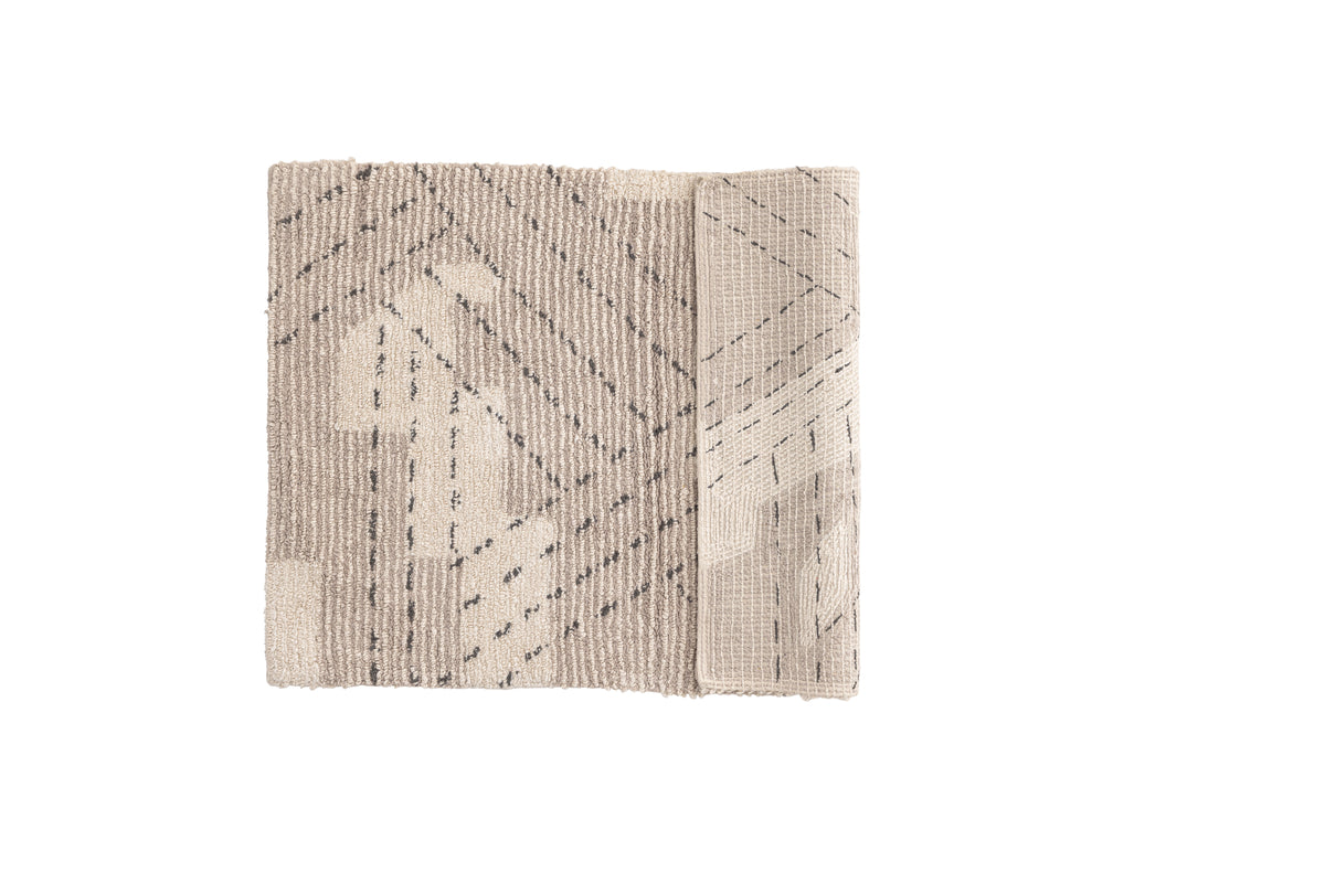 Lorentz Rechteckiger Teppich 90 x 60 Greige