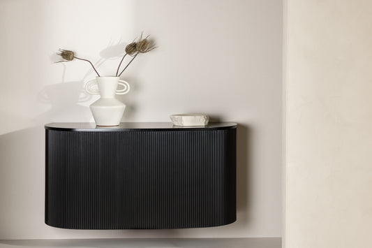 Loca Beistelltisch 120 x 45 Schwarz