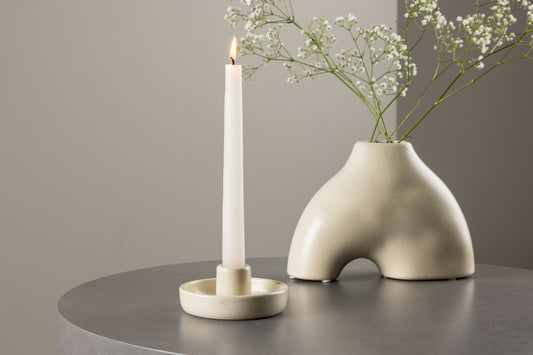 Otis Kerzenständer 11 cm Beige