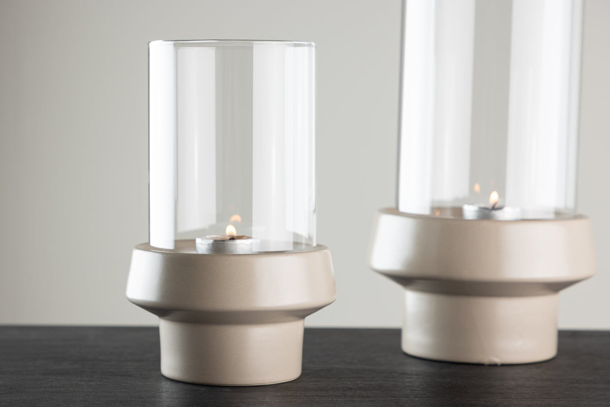 Davida Laterne 13 cm Beige