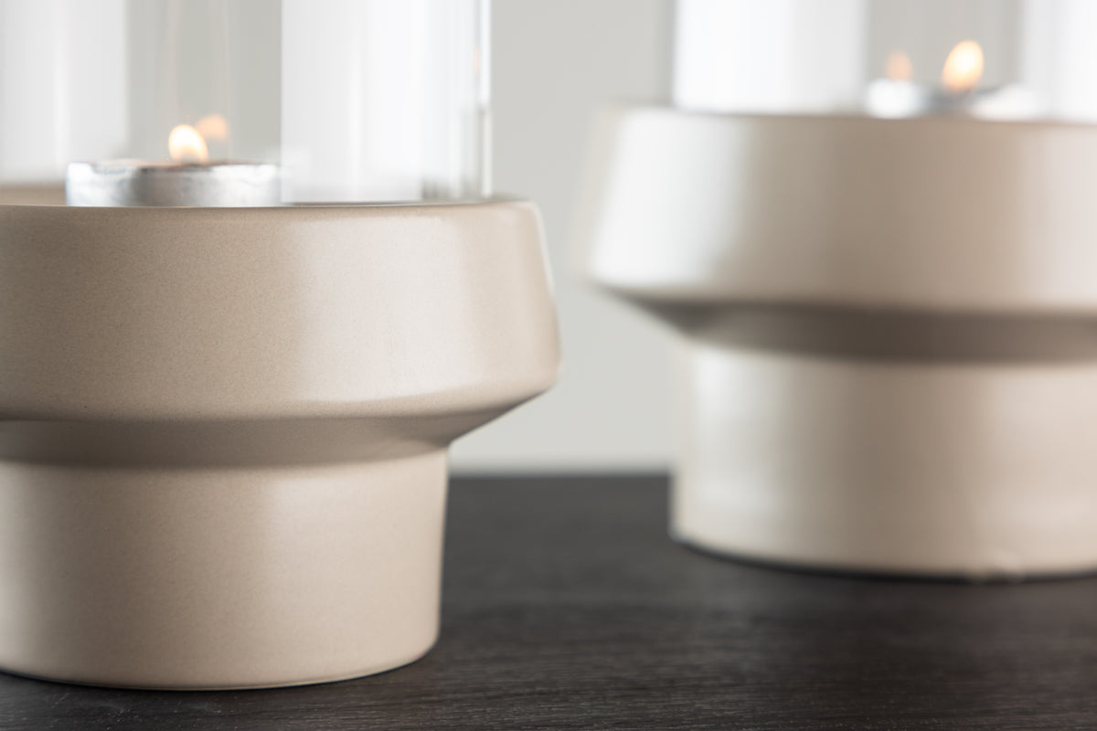 Davida Laterne 13 cm Beige