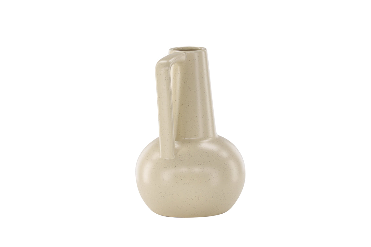 Lane Vase 10 cm Beige Steinzeug