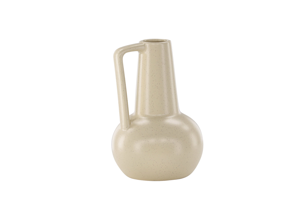 Lane Vase 10 cm Beige Steinzeug